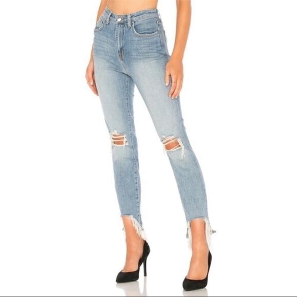 𝅺l’agence High Line Skinny Jean In Classic Brasie Chewed Hem 24 - Picture 1 of 7